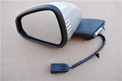 OEM 15-19 EURO Ford Mustang Left Side Rear Door Mirror - Silver GR3B-17683-HE5APF