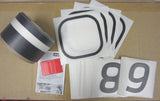 OEM Smart Car ForTwo Racing Pin Stripes Door Hood Decals Body Graphics Black