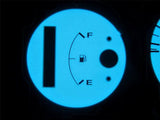 92-95 Honda Civic DX Automatic 140 MPH Cluster White Face Glow Gauges Blue Green