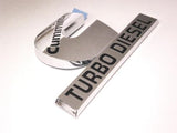 One 1 Genuine OEM Dodge Ram Cummins Turbo Diesel Emblem Decal Badge Chrome