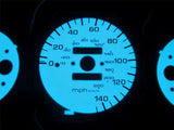 92 93 94 95 Honda Civic DX MT Manual 140 MPH Cluster White Face Glow Gauges Kit