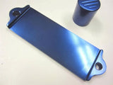 92-00 Honda Civic All Models Billet Battery Strap & Solenoid Cover Anodized Blue