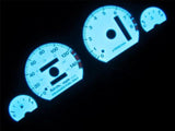 94-01 Acura Integra AT Automatic LS RS GS White Face Glow Gauges 8K Blue & Green