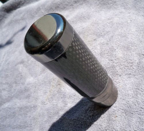 Manual Stick Shift Carbon Fiber Gunmetal Accord Civic Cavalier Golf Shirt Knob