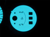 92 93 94 95 Honda Civic DX MT Manual 140 MPH Cluster White Face Glow Gauges Kit