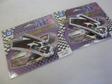 2 Carbon Fiber Fender Emblem Sign Decal Flamed Bedges For Chevy Cavalier Z24