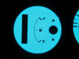 92-95 Honda Civic DX Automatic 140 MPH Cluster White Face Glow Gauges Blue Green