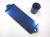 92-00 Honda Civic All Models Billet Battery Strap & Solenoid Cover Anodized Blue