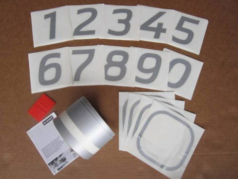 OEM Accessory Smart Car ForTwo Racing Pin Stripes Decals Body Graphics Silver