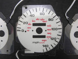 92-95 Honda Civic DX Automatic 140 MPH Cluster White Face Glow Gauges Blue Green