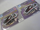 2 Carbon Fiber Fender Emblem Sign Decal Flamed Bedges For Chevy Cavalier Z24