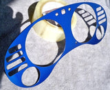 1995-1999 Eclipse Avenger Sebring Blue Aluminum Bezel Overlay For Cluster MT