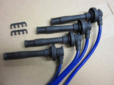 9.3MM 1995-1999 Mitsubishi Eclipse Turbo Blue Spark Plug Wires Leads 90 Degree
