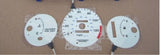 1996-2000 Honda Civic DX without RPM AT Automatic Cluster White Face Glow Gauges