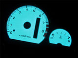 94-01 Acura Integra AT Automatic LS RS GS White Face Glow Gauges 8K Blue & Green