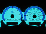 1998-2002 Chevy S10 AT White Face Glow Gauges With RPM Tachometer Kilometers KPH