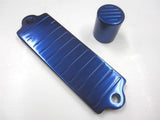 92-00 Honda Civic All Models Billet Battery Strap & Solenoid Cover Anodized Blue