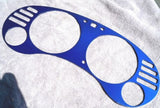 1995-1999 Eclipse Avenger Sebring Blue Aluminum Bezel Overlay For Cluster MT