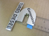 One 1 Genuine OEM Dodge Ram Cummins Turbo Diesel Emblem Decal Badge Chrome