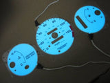 1996-2000 Honda Civic DX without RPM AT Automatic Cluster White Face Glow Gauges