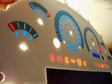 99-03 Metric in Km Ford Mustang Cobra White Face Glow Through Gauges 201057BKM