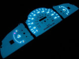 1999 2000 Toyota Tacoma W/O RPM White Face Indiglo Gauges 180 Kilometers KPH
