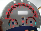 98-04 Metric In Kilometers KPH VW Beetle Bug White Face Glow Through Gauges R
