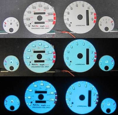94-01 Acura Integra AT Automatic LS RS GS White Face Indiglo Glow Gauges 8K RPM
