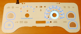99 00 Jeep Cherokee No Tach White Face Glow Gauges