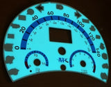 98 99 00 01 02 03 04 VW Beetle Bug Volkswagen Automatic White Face Glow Gauges
