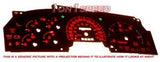 98-03 Ford Explorer Ranger White Face Glow Through Gauges W/NO RPM Only