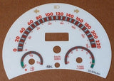 98-04 Metric In Kilometers KPH VW Beetle Bug White Face Glow Through Gauges R