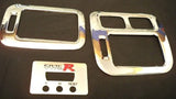 96 97 98 Honda Civic Center Console Alum Chrome Cover AC & Heater Trim Overlay
