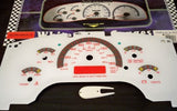 1996 KPH Metric GMC Safari Savana Chevy Express Astro Van Glow White Face Gauges