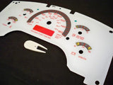 1996 KPH Metric GMC Safari Savana Chevy Express Astro Van Glow White Face Gauges