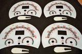 4 Lot of 98-04 MT VW Beetle Bug White Face Gauge Gauges