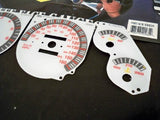93 94 95 Metric Kilometers KPH Jeep Grand Cherokee White Face Gauges For Cluster