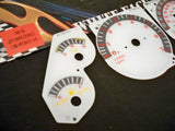 93 94 95 Metric Kilometers KPH Jeep Grand Cherokee White Face Gauges For Cluster