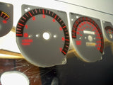 93 94 95 Metric Kilometers KPH Jeep Grand Cherokee White Face Gauges For Cluster