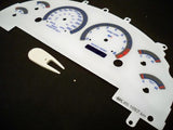99-03 Metric in Km Ford Mustang Cobra White Face Glow Through Gauges 201057BKM