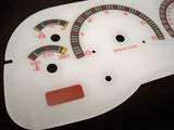 97 98 99 00 Dodge Dakota RT WHITE GLOW THROUGH GAUGES 201064RKM