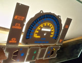 84-88 Toyota 4Runner KPH in Kilometers Cluster White Face Glow Through Gauges B