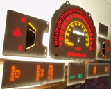 84-88 Toyota 4Runner KPH in Kilometers Cluster White Face Glow Through Gauges