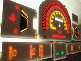 84-88 Toyota 4Runner KPH in Kilometers Cluster White Face Glow Through Gauges