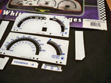 89 90 91 92 93 Metric KPH S10 Blazer Cluster White Face Glow Through Gauges Kit