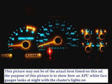 99-03 Metric in Km Ford Mustang Cobra White Face Glow Through Gauges 201057BKM