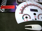 98-04 Metric In Kilometers KPH VW Beetle Bug White Face Glow Through Gauges R