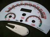 98-04 Metric In Kilometers KPH VW Beetle Bug White Face Glow Through Gauges R