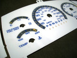 95-98 Chevy Cavalier Z24 RS AT White Face Gauges Kit B