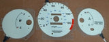 96-00 Honda Civic DX MT Manual Stick Shift White Face Cluster Glow Gauges NO/RPM